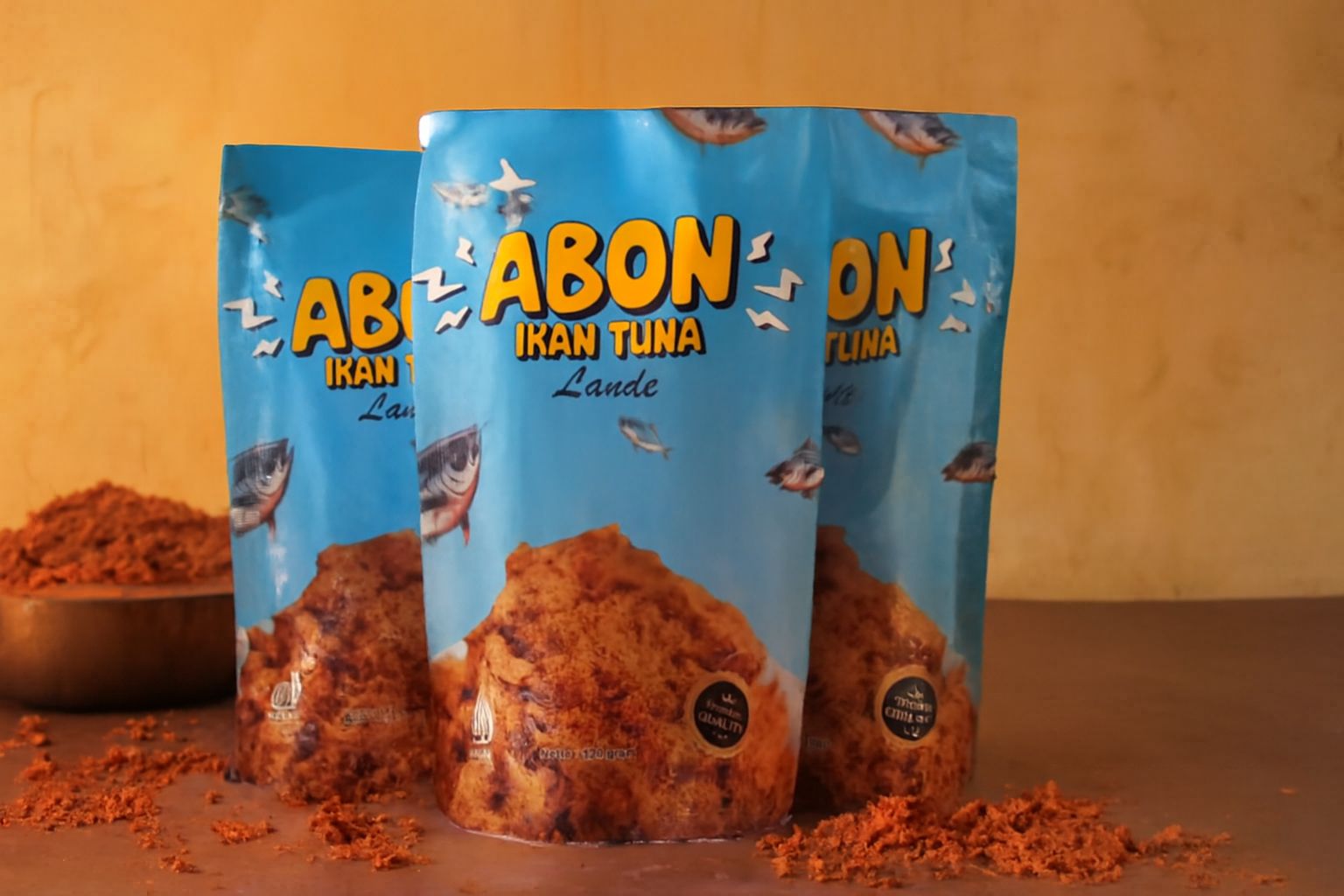Kemasan Abon Ikan Tuna Lande