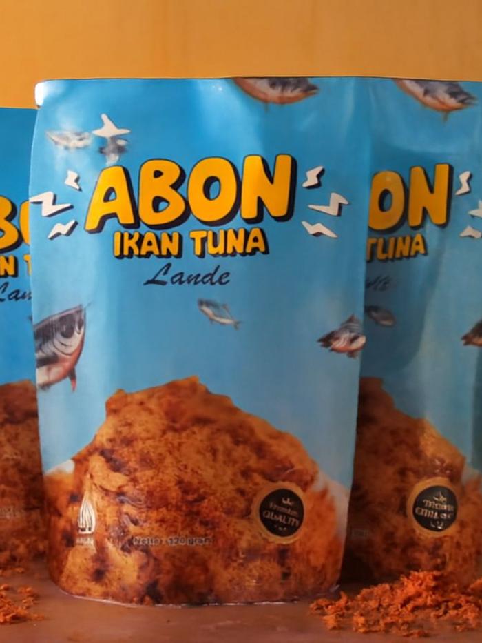 Abon Ikan Tuna Lande dalam kemasan