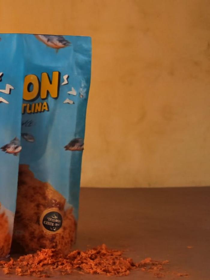 Tekstur abon ikan tuna Lande